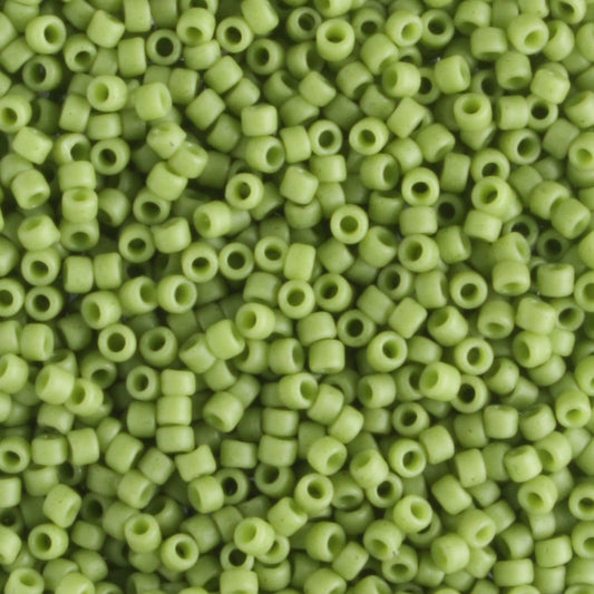 15/0 Semi Glazed Honeydew - 5 grams