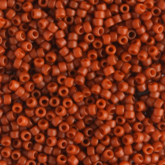 15/0 Semi Glazed Burnt Orange - 5 grams