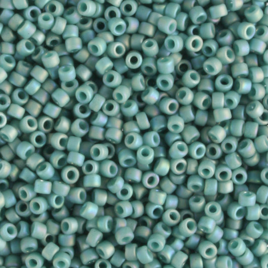 15/0 Semi Glazed Rainbow Turquoise - 5 grams