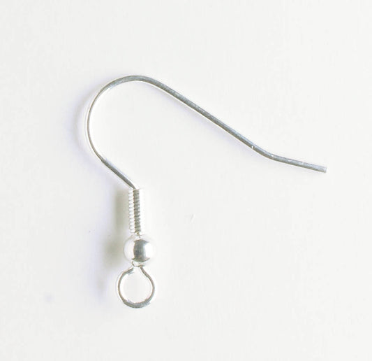 Earwire, Silver - 5 pairs