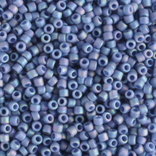 15/0 Semi Glazed Rainbow Soft Blue - 5 grams