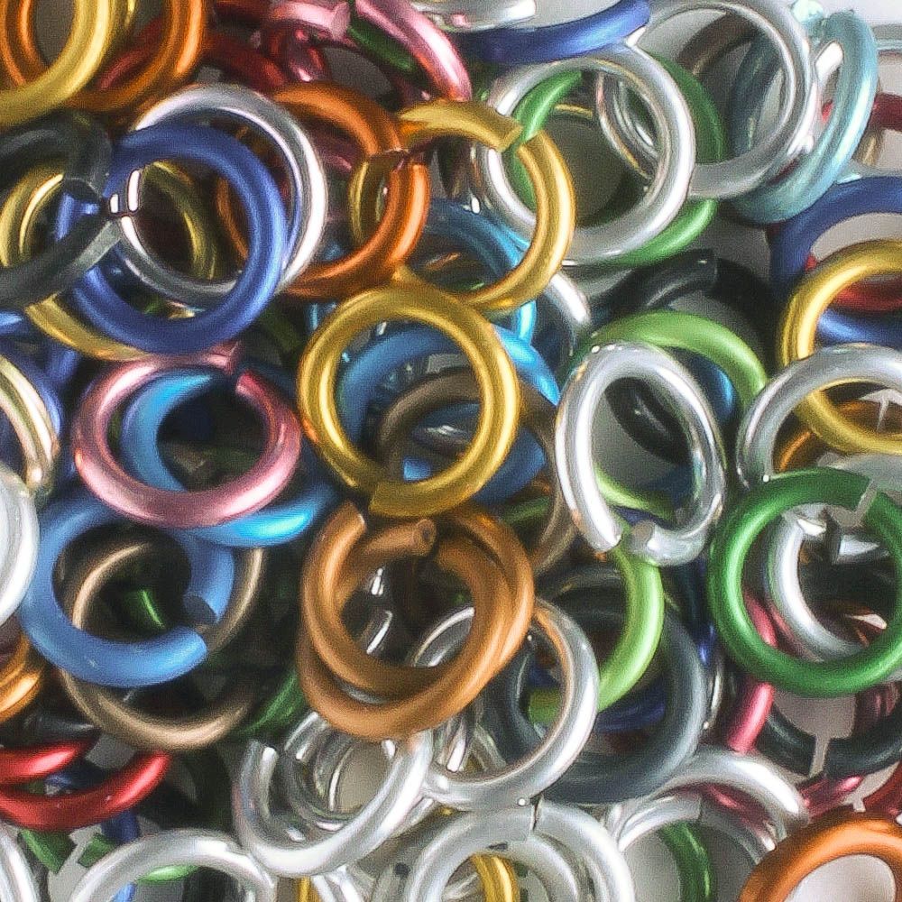 Jumpring, Mixed Color 6mm - qty 100