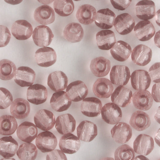 3mm Druk Amethyst - 100 beads