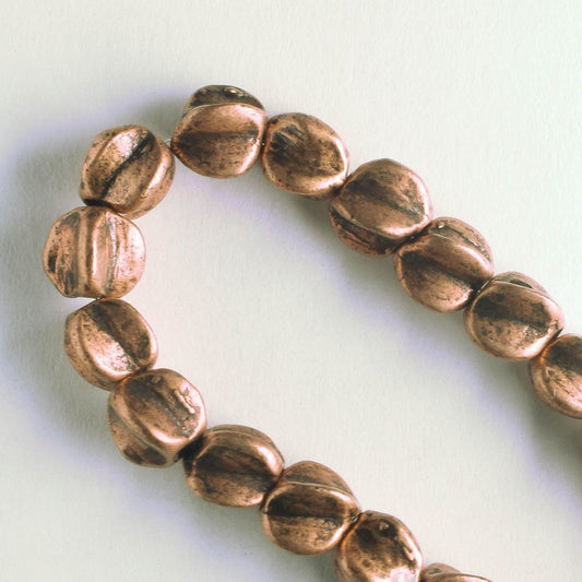 Pewter Beads, Copper Plated - 8 Strand – Jennifer Wiles Studio