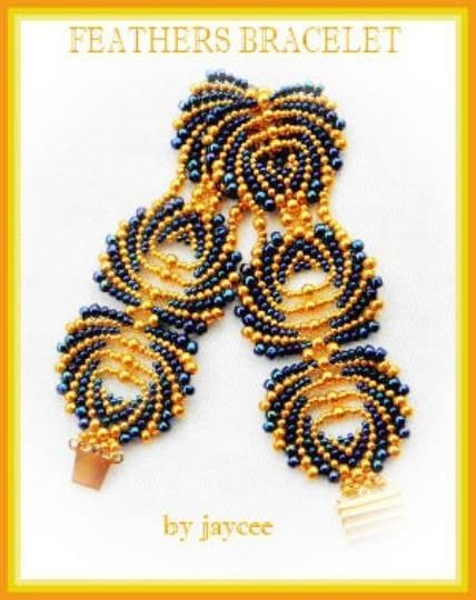 Feathers Bracelet Pattern - PDF