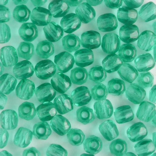 3mm Round Fire Polish Green Zircon - 100 beads