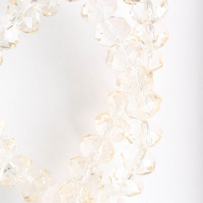Chinese Crystal Rondelles - 8" strand