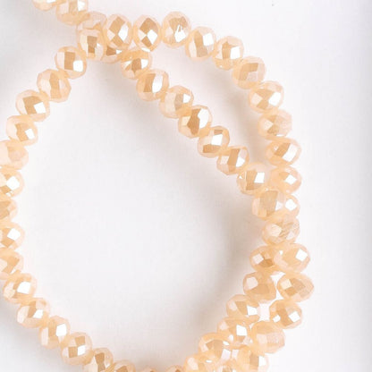 Chinese Crystal Rondelles - 8" strand