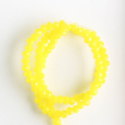 Chinese Crystal Rondelles - 8" strand