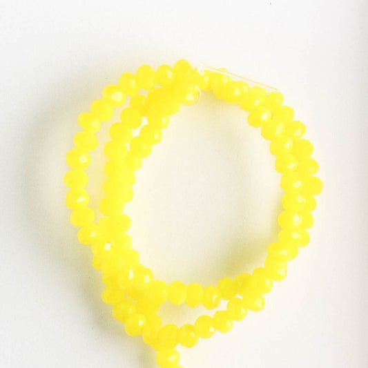 Chinese Crystal Rondelles - 8" strand