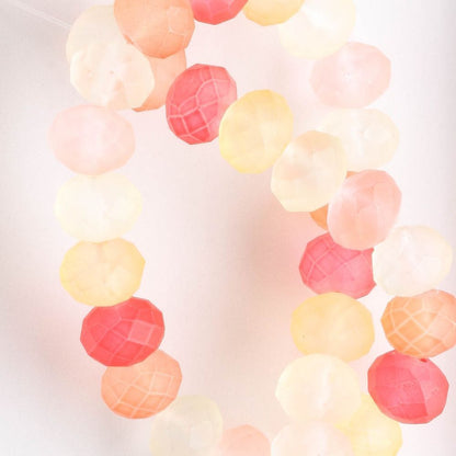 Chinese Crystal Rondelles - 8" strand