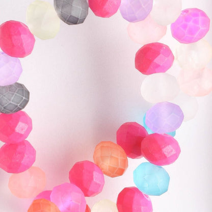 Chinese Crystal Rondelles - 8" strand