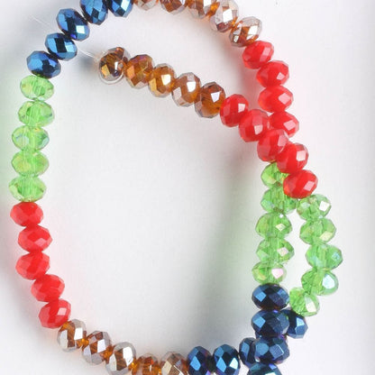 Chinese Crystal Rondelles - 8" strand