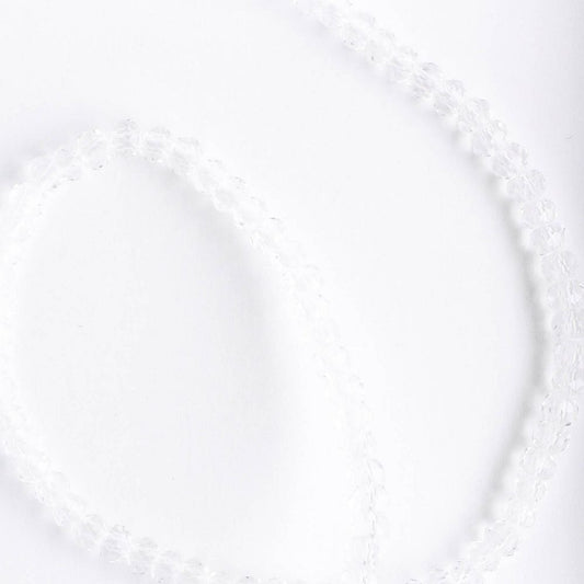Chinese Crystal Rondelles - 8" strand