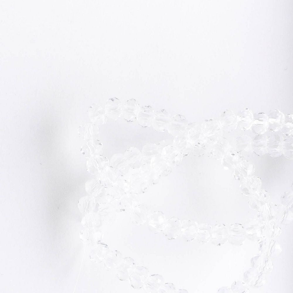 Chinese Crystal Rondelles - 8" strand