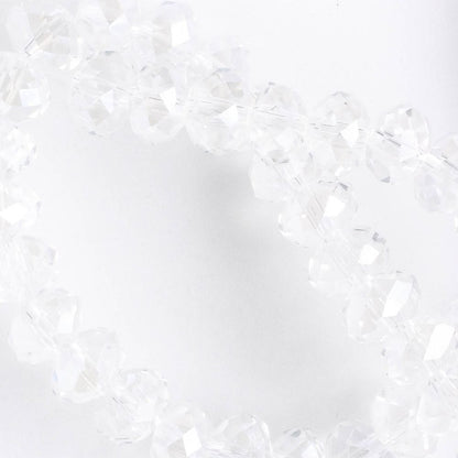 Chinese Crystal Rondelles - 8" strand