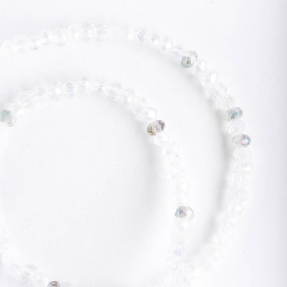 Chinese Crystal Rondelles - 8" strand