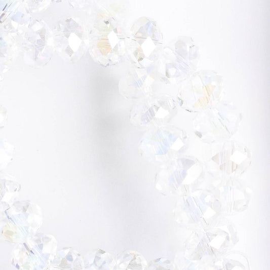 Chinese Crystal Rondelles - 8" strand