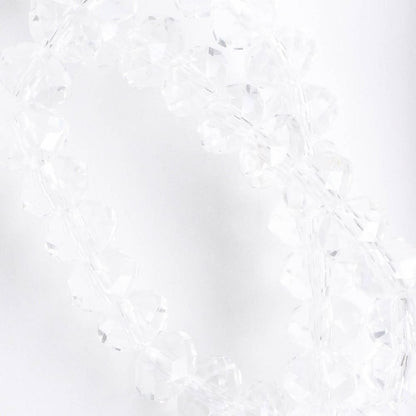 Chinese Crystal Rondelles - 8" strand