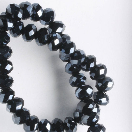 Chinese Crystal Rondelles - 8" strand