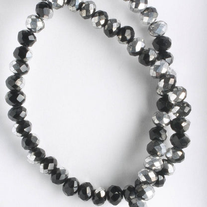 Chinese Crystal Rondelles - 8" strand
