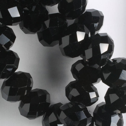 Chinese Crystal Rondelles - 8" strand