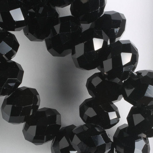 Chinese Crystal Rondelles - 8" strand