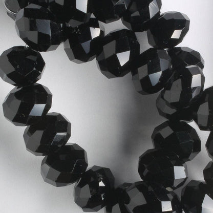 Chinese Crystal Rondelles - 8" strand