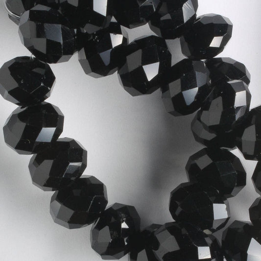 Chinese Crystal Rondelles - 8" strand
