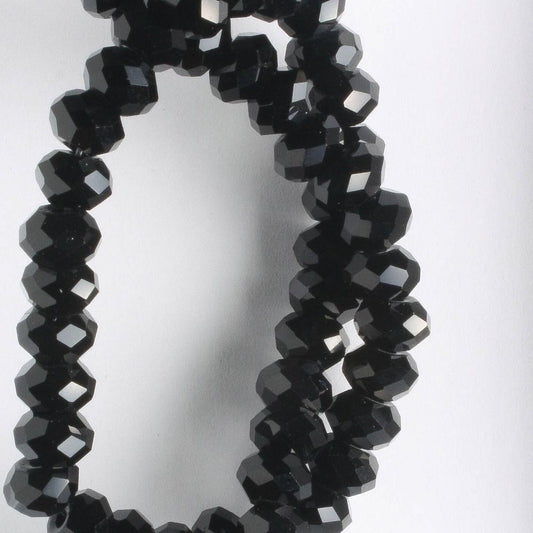 Chinese Crystal Rondelles - 8" strand