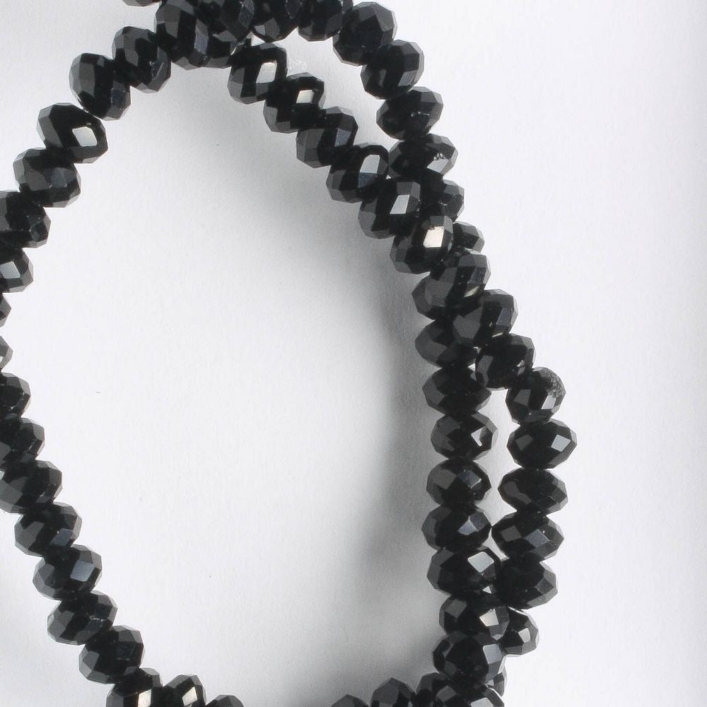 Chinese Crystal Rondelles - 8" strand
