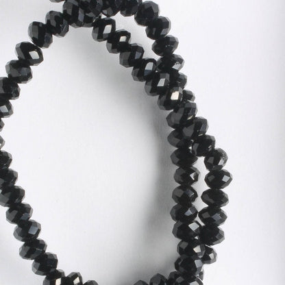 Chinese Crystal Rondelles - 8" strand