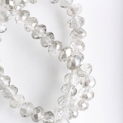 Chinese Crystal Rondelles - 8" strand