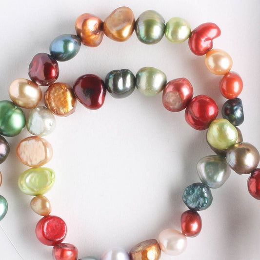 Freshwater Pearls - Dyed - 8" strand