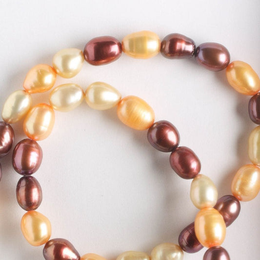 Freshwater Pearls - Dyed - 8" strand