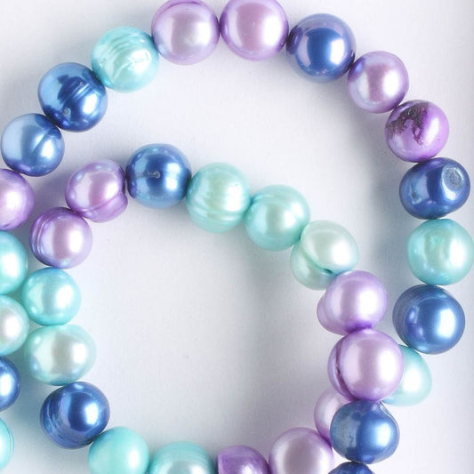 Freshwater Pearls - Dyed - 8" strand