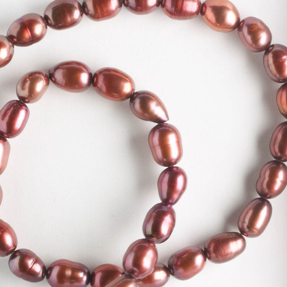 Freshwater Pearls - Dyed - 8" strand