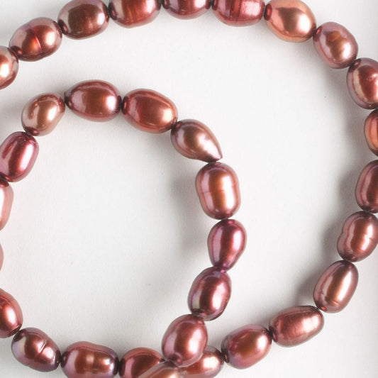 Freshwater Pearls - Dyed - 8" strand