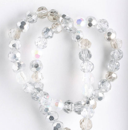 Chinese Crystal Rounds - 8" strand