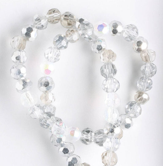 Chinese Crystal Rounds - 8" strand