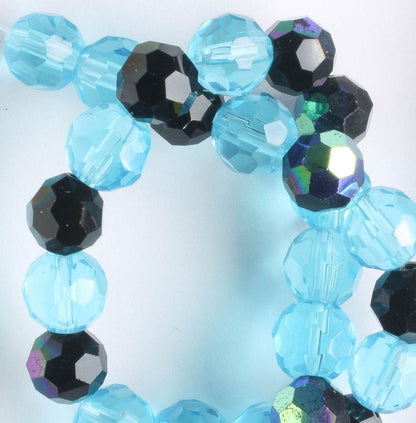 Chinese Crystal Rounds - 8" strand
