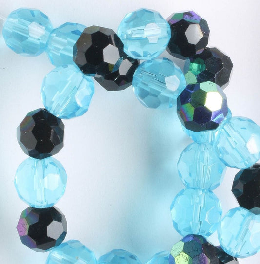 Chinese Crystal Rounds - 8" strand
