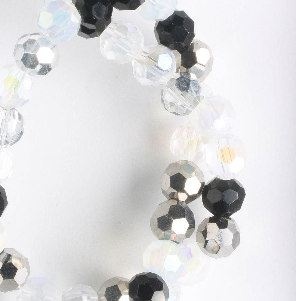Chinese Crystal Rounds - 8" strand