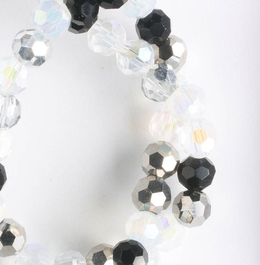 Chinese Crystal Rounds - 8" strand