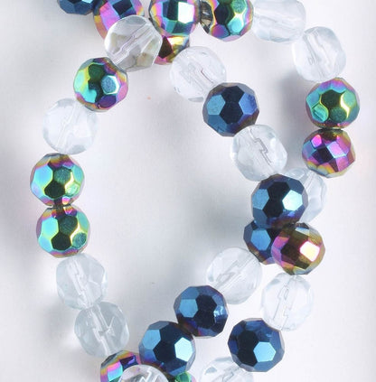 Chinese Crystal Rounds - 8" strand