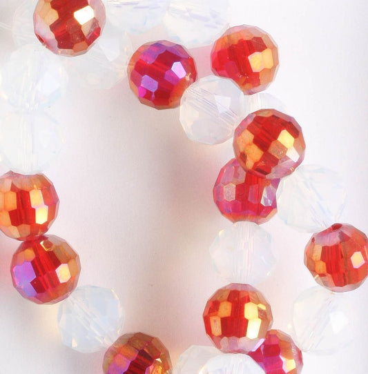 Chinese Crystal Rounds - 8" strand