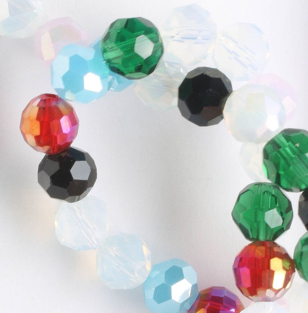 Chinese Crystal Rounds - 8" strand