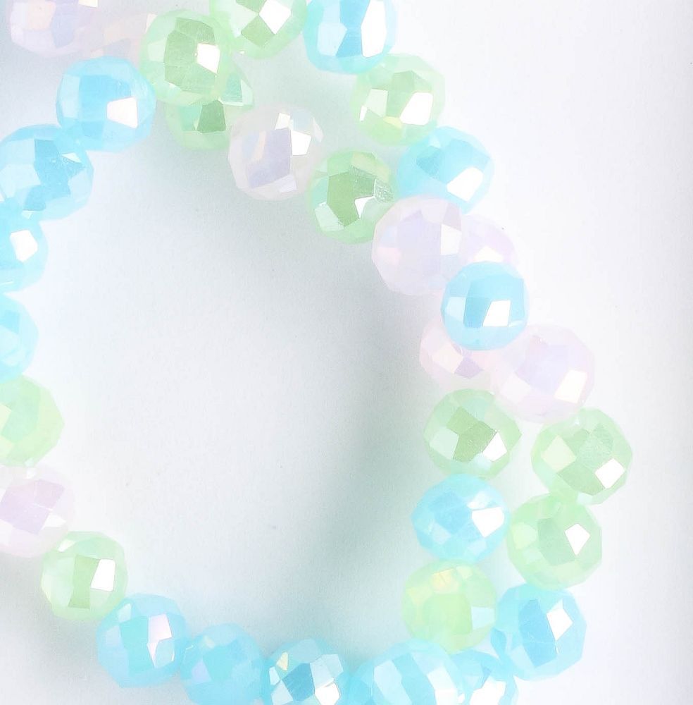 Chinese Crystal Rounds - 8" strand