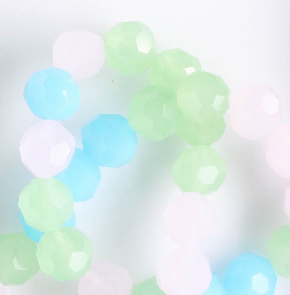 Chinese Crystal Rounds - 8" strand