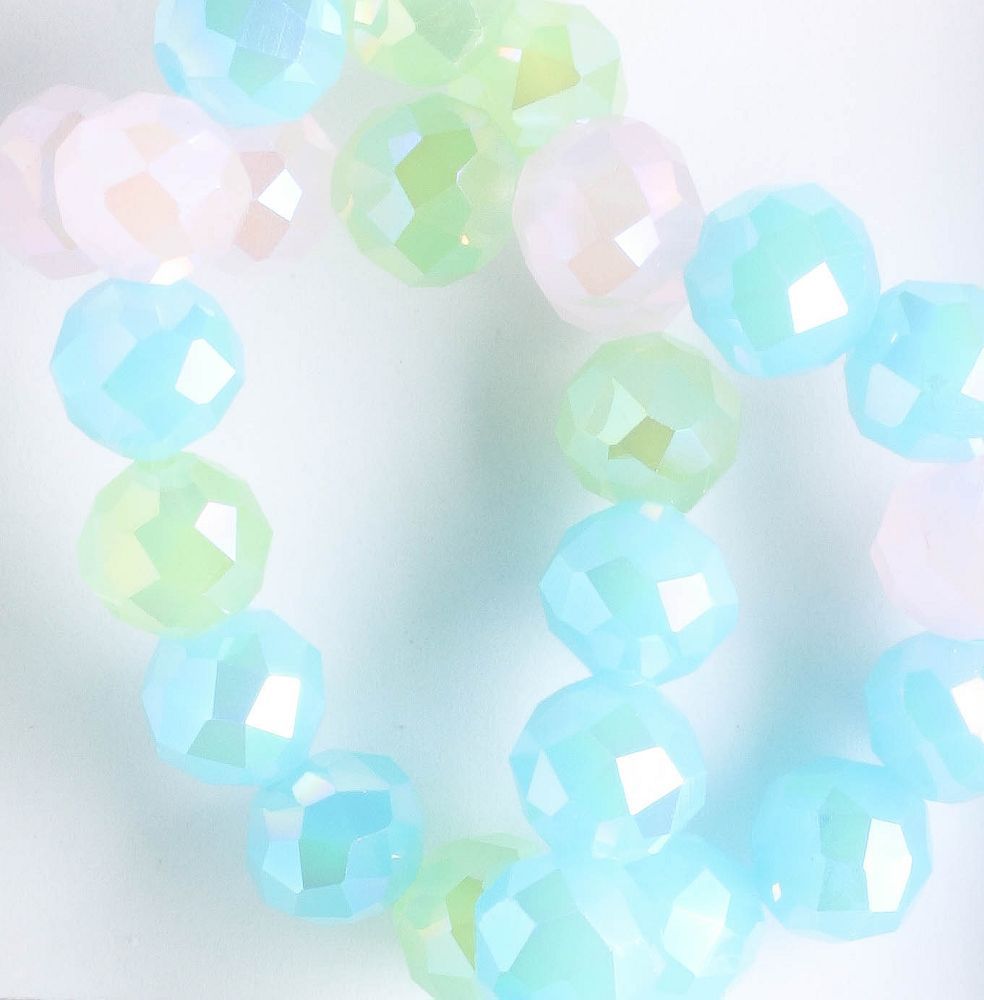 Chinese Crystal Rounds - 8" strand